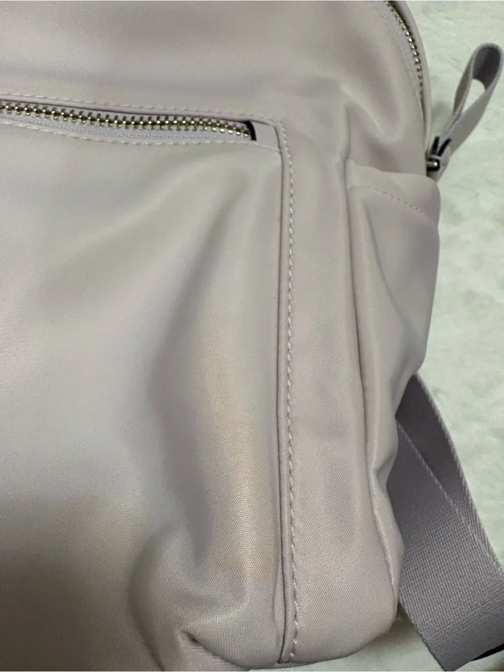 kate spade Pale Pink Nylon Mini Backpack with Gold Hardware